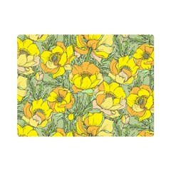 Seamless-pattern-with-graphic-spring-flowers Premium Plush Fleece Blanket (mini) by uniart180623