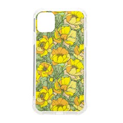 Seamless-pattern-with-graphic-spring-flowers Iphone 11 Tpu Uv Print Case by uniart180623