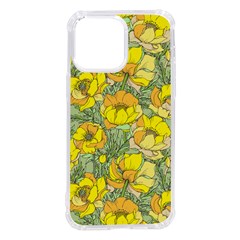 Seamless-pattern-with-graphic-spring-flowers Iphone 14 Pro Max Tpu Uv Print Case