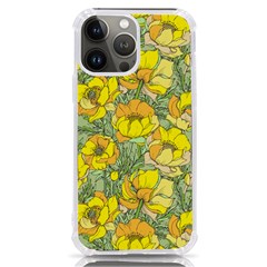 Seamless-pattern-with-graphic-spring-flowers Iphone 13 Pro Max Tpu Uv Print Case