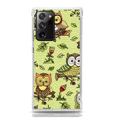 Seamless-pattern-with-flowers-owls Samsung Galaxy Note 20 Ultra Tpu Uv Case by uniart180623