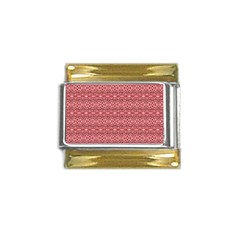 Pink-art-with-abstract-seamless-flaming-pattern Gold Trim Italian Charm (9mm) by uniart180623