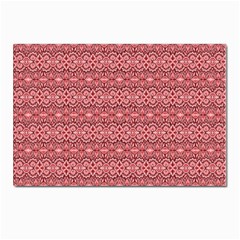 Pink-art-with-abstract-seamless-flaming-pattern Postcards 5  X 7  (pkg Of 10) by uniart180623