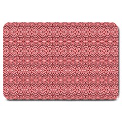 Pink-art-with-abstract-seamless-flaming-pattern Large Doormat by uniart180623