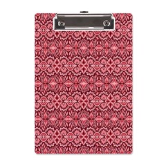 Pink-art-with-abstract-seamless-flaming-pattern A5 Acrylic Clipboard by uniart180623