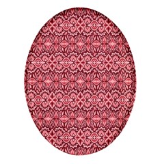 Pink-art-with-abstract-seamless-flaming-pattern Oval Glass Fridge Magnet (4 Pack) by uniart180623