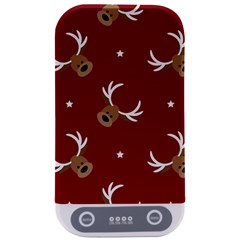 Cute-reindeer-head-with-star-red-background Sterilizers by uniart180623