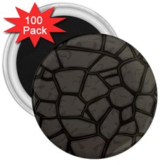 Cartoon-gray-stone-seamless-background-texture-pattern 3  Magnets (100 Pack) by uniart180623