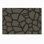 Cartoon-gray-stone-seamless-background-texture-pattern Postcard 4 x 6  (Pkg of 10) Front