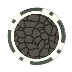 Cartoon-gray-stone-seamless-background-texture-pattern Poker Chip Card Guard by uniart180623