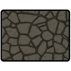 Cartoon-gray-stone-seamless-background-texture-pattern Fleece Blanket (large) by uniart180623