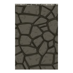 Cartoon-gray-stone-seamless-background-texture-pattern Shower Curtain 48  X 72  (small) 