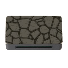 Cartoon-gray-stone-seamless-background-texture-pattern Memory Card Reader With Cf by uniart180623