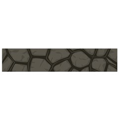 Cartoon-gray-stone-seamless-background-texture-pattern Small Premium Plush Fleece Scarf by uniart180623