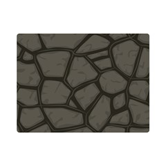 Cartoon-gray-stone-seamless-background-texture-pattern Premium Plush Fleece Blanket (mini) by uniart180623