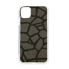 Cartoon-gray-stone-seamless-background-texture-pattern Iphone 11 Tpu Uv Print Case by uniart180623