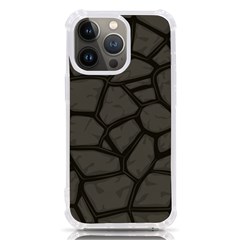 Cartoon-gray-stone-seamless-background-texture-pattern Iphone 13 Pro Tpu Uv Print Case by uniart180623