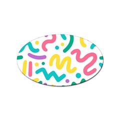 Abstract-pop-art-seamless-pattern-cute-background-memphis-style Sticker (oval) by uniart180623