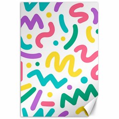 Abstract-pop-art-seamless-pattern-cute-background-memphis-style Canvas 20  X 30  by uniart180623