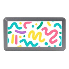 Abstract-pop-art-seamless-pattern-cute-background-memphis-style Memory Card Reader (mini) by uniart180623