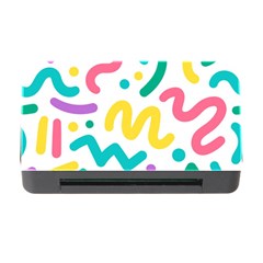 Abstract-pop-art-seamless-pattern-cute-background-memphis-style Memory Card Reader With Cf by uniart180623