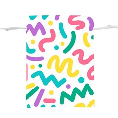 Abstract-pop-art-seamless-pattern-cute-background-memphis-style Lightweight Drawstring Pouch (xl) by uniart180623