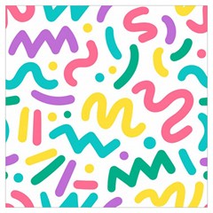 Abstract-pop-art-seamless-pattern-cute-background-memphis-style Lightweight Scarf  by uniart180623