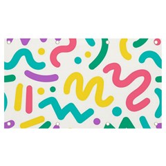 Abstract-pop-art-seamless-pattern-cute-background-memphis-style Banner And Sign 7  X 4  by uniart180623