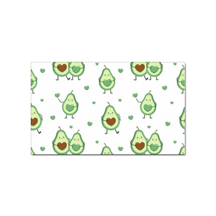 Cute-seamless-pattern-with-avocado-lovers Sticker (Rectangular)