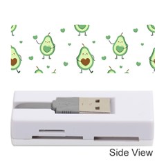 Cute-seamless-pattern-with-avocado-lovers Memory Card Reader (stick) by uniart180623