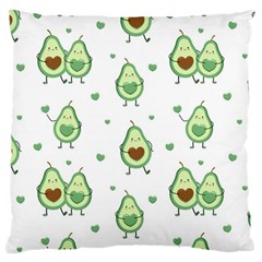 Cute-seamless-pattern-with-avocado-lovers Large Cushion Case (two Sides) by uniart180623