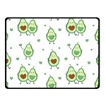 Cute-seamless-pattern-with-avocado-lovers Two Sides Fleece Blanket (Small) 45 x34  Blanket Front