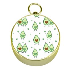 Cute-seamless-pattern-with-avocado-lovers Gold Compasses