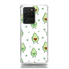 Cute-seamless-pattern-with-avocado-lovers Samsung Galaxy S20 Ultra 6 9 Inch Tpu Uv Case by uniart180623