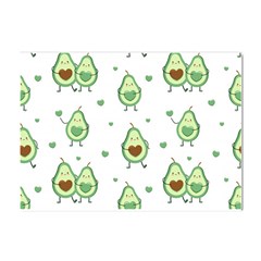 Cute-seamless-pattern-with-avocado-lovers Crystal Sticker (a4) by uniart180623