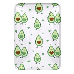 Cute-seamless-pattern-with-avocado-lovers Rectangular Glass Fridge Magnet (4 Pack) by uniart180623