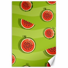 Seamless-background-with-watermelon-slices Canvas 24  X 36  by uniart180623