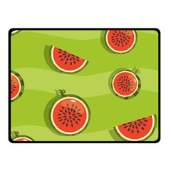 Seamless-background-with-watermelon-slices Fleece Blanket (small) by uniart180623