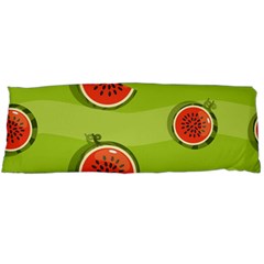 Seamless-background-with-watermelon-slices Body Pillow Case (dakimakura) by uniart180623