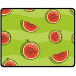 Seamless-background-with-watermelon-slices Two Sides Fleece Blanket (Medium) 58.8 x47.4  Blanket Front