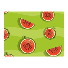 Seamless-background-with-watermelon-slices Two Sides Premium Plush Fleece Blanket (mini) by uniart180623