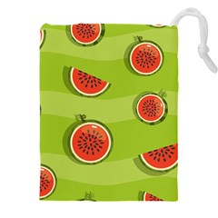 Seamless-background-with-watermelon-slices Drawstring Pouch (4xl) by uniart180623