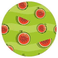 Seamless-background-with-watermelon-slices Round Trivet by uniart180623