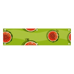 Seamless-background-with-watermelon-slices Banner And Sign 4  X 1  by uniart180623