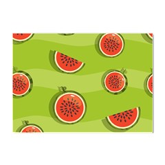 Seamless-background-with-watermelon-slices Crystal Sticker (a4) by uniart180623