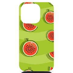 Seamless-background-with-watermelon-slices Iphone 14 Pro Black Uv Print Case