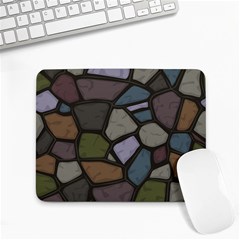 Cartoon-colored-stone-seamless-background-texture-pattern - Small Mousepad by uniart180623