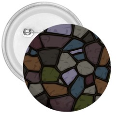 Cartoon-colored-stone-seamless-background-texture-pattern - 3  Buttons by uniart180623