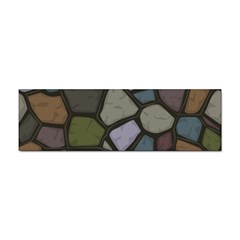 Cartoon-colored-stone-seamless-background-texture-pattern - Sticker (bumper) by uniart180623