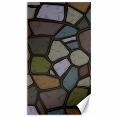 Cartoon-colored-stone-seamless-background-texture-pattern - Canvas 40  X 72  by uniart180623